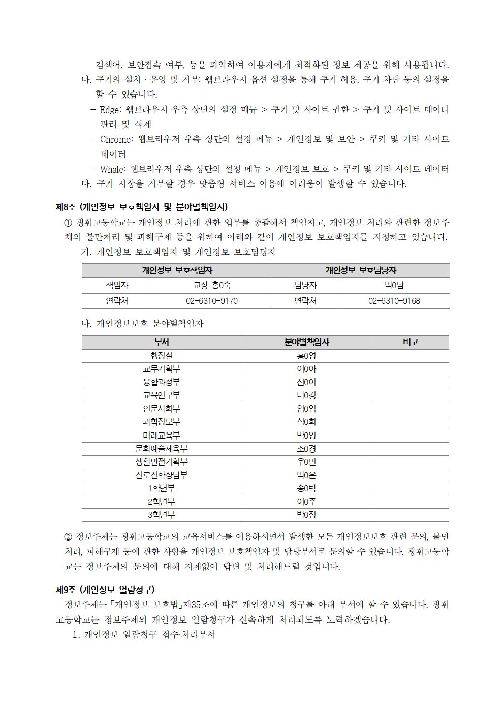 2024년 개인정보 처리방침 개정005