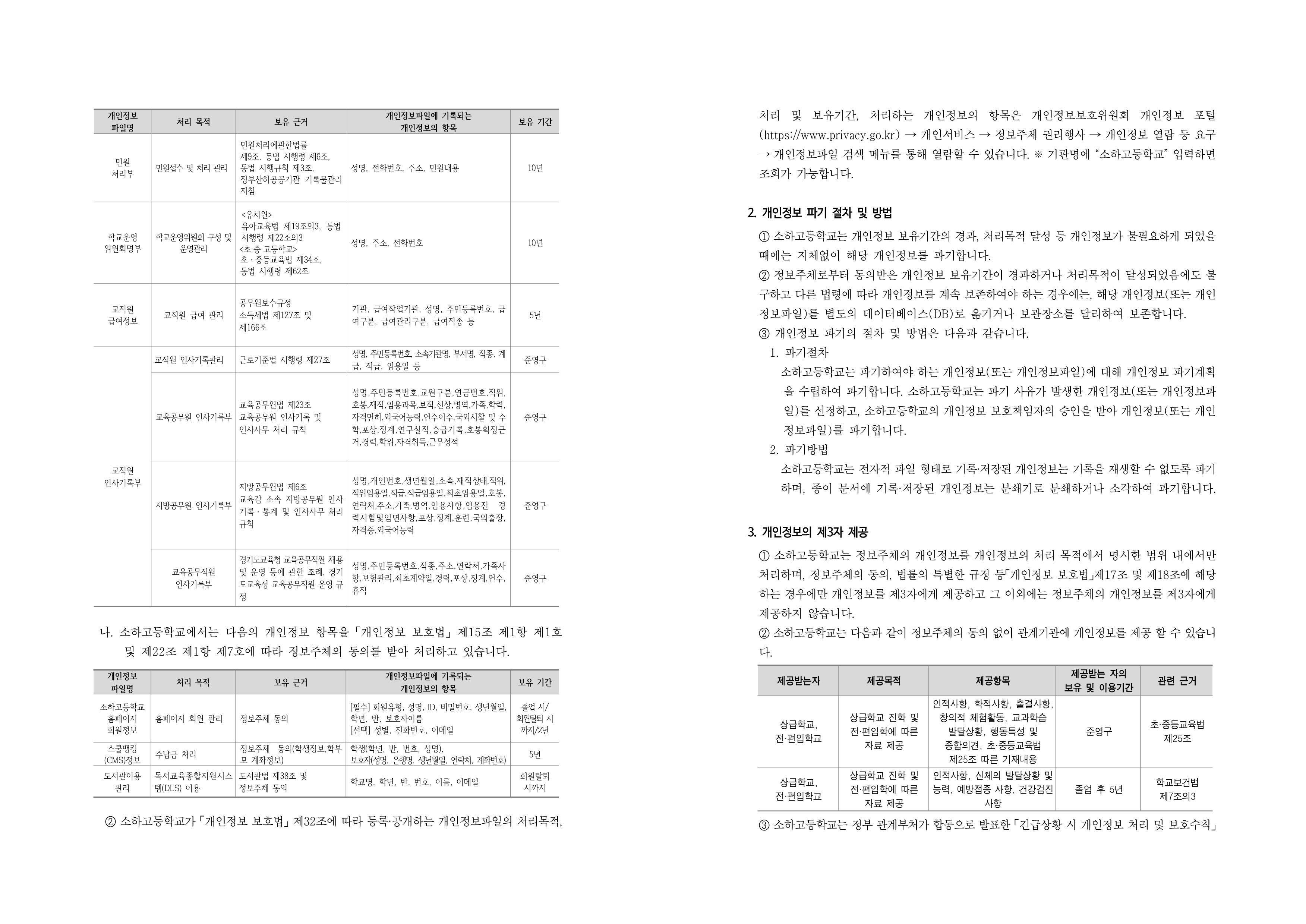 2026년 개인정보 처리방침 개정(홈페이지 공개용)_2